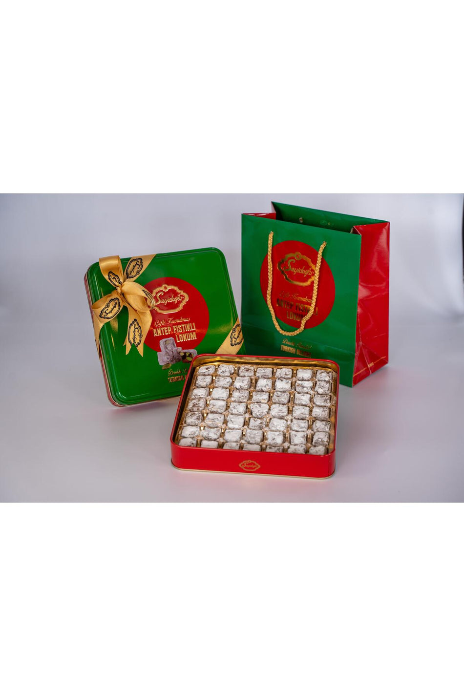 Seyidoglu Pistachio Turkish Delight 400 g metal kutu - MALLTURK
