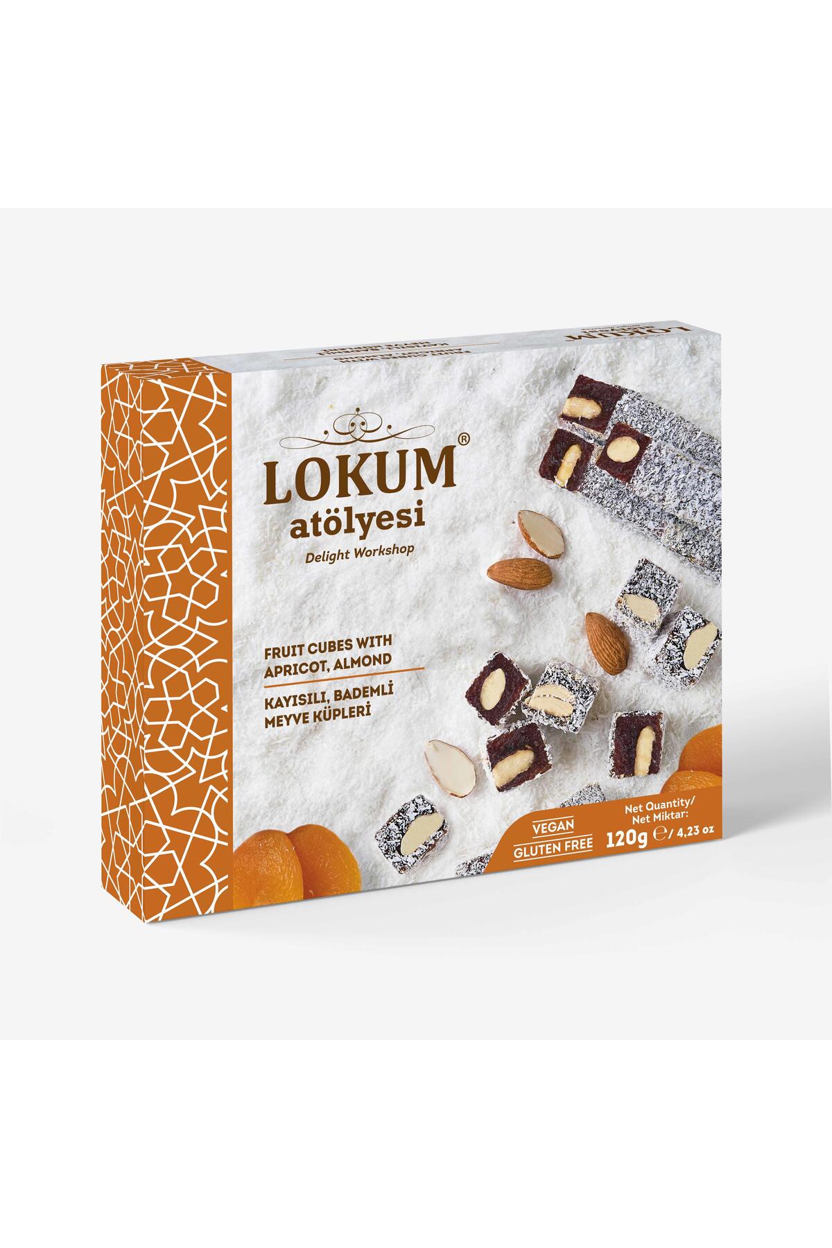 Lokum Atolyesi kayisili Almond meyve kupleri 120g - MALLTURK