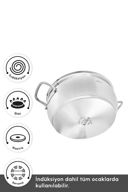 Emsan Emirgan XL 13 Piece Cookware Set Saklama Kabi Hediyeli - MALLTURK