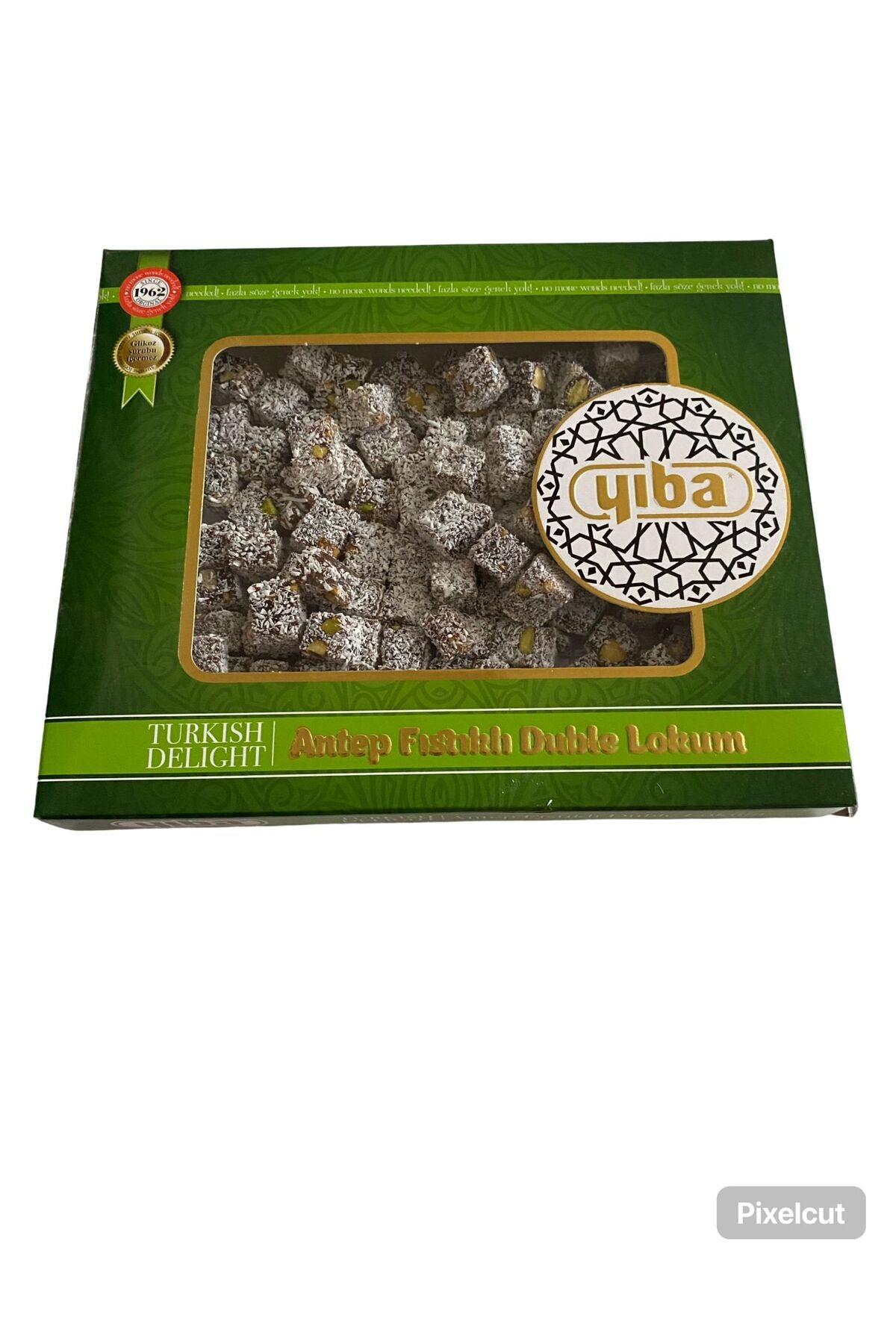 YIBA Pistachio Coconut Double Roasted Turkish Delight 300 g - MALLTURK