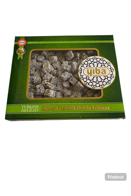 YIBA Pistachio Coconut Double Roasted Turkish Delight 300 g - MALLTURK