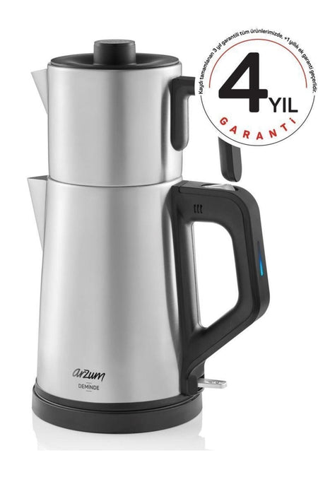 Arzum AR3129 Deminde inox Tea Maker - MALLTURK