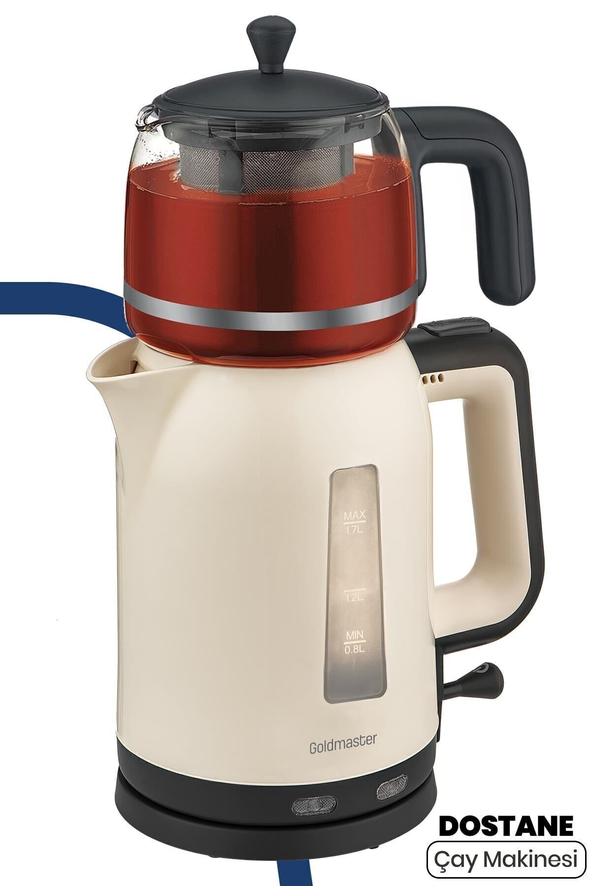 GoldMaster Dostane Glass Teapot BPA-Free Tea Maker and Water Kettle - MALLTURK