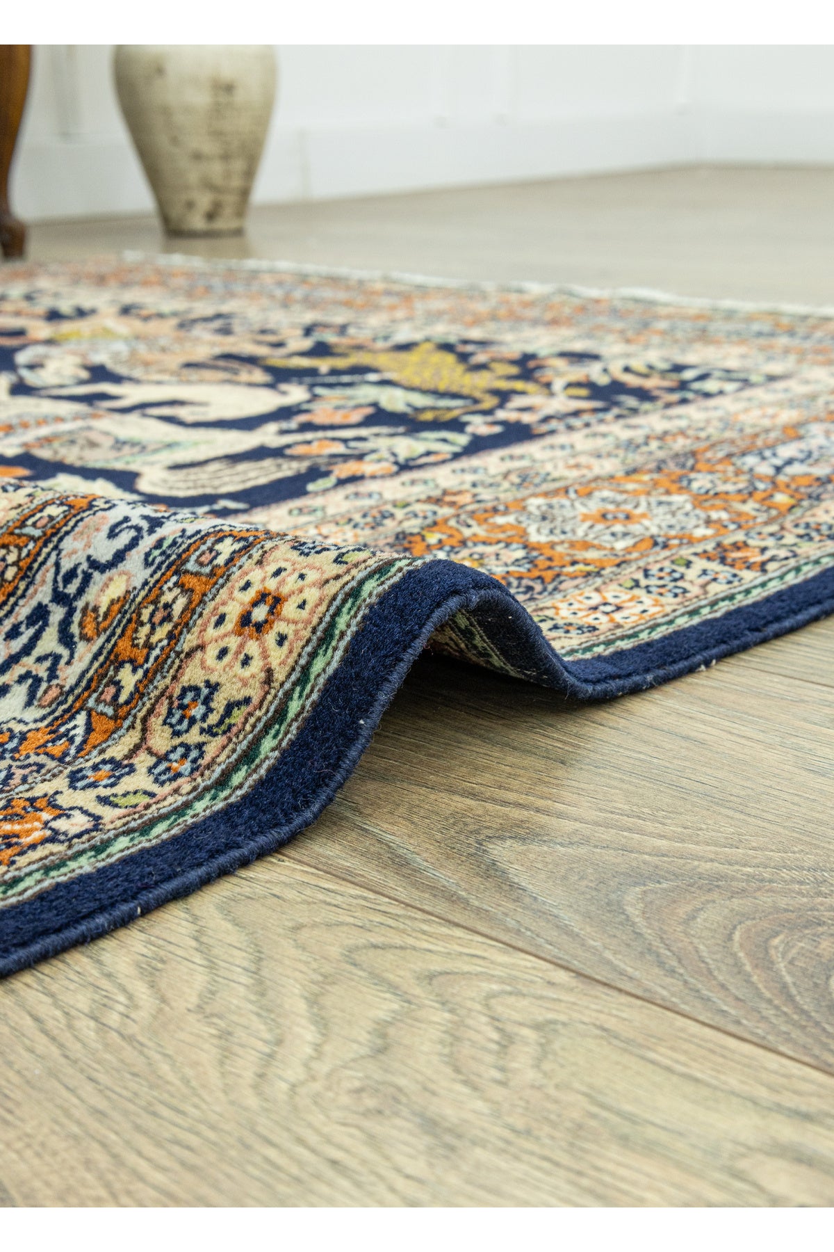 Soho Antiq Tan Av Sahnesi Patterned Iranian Rug 131x225 cm - MALLTURK