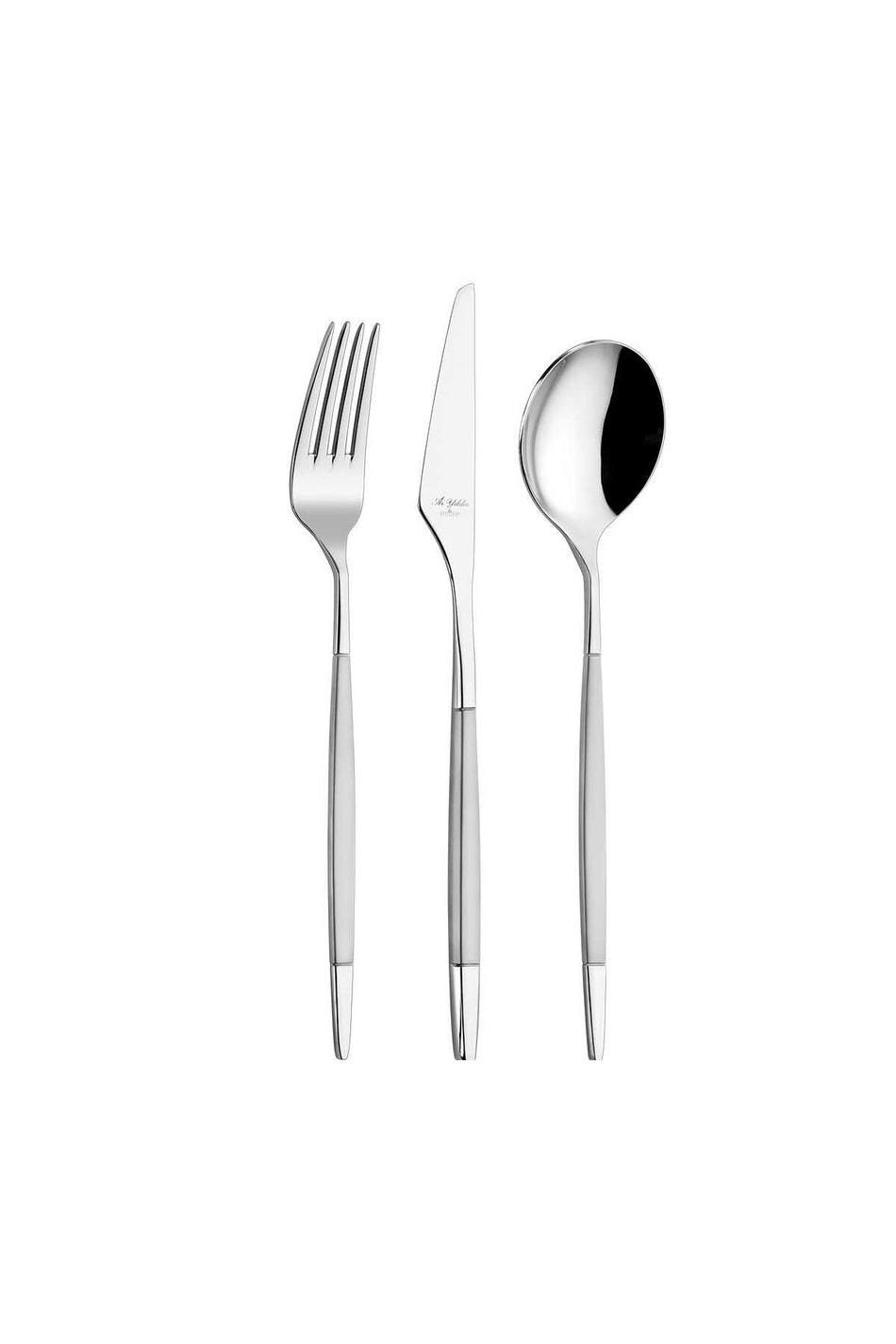 Aryildiz qubra prestige mat 89 Piece 12 Place Setting Flatware Set - MALLTURK