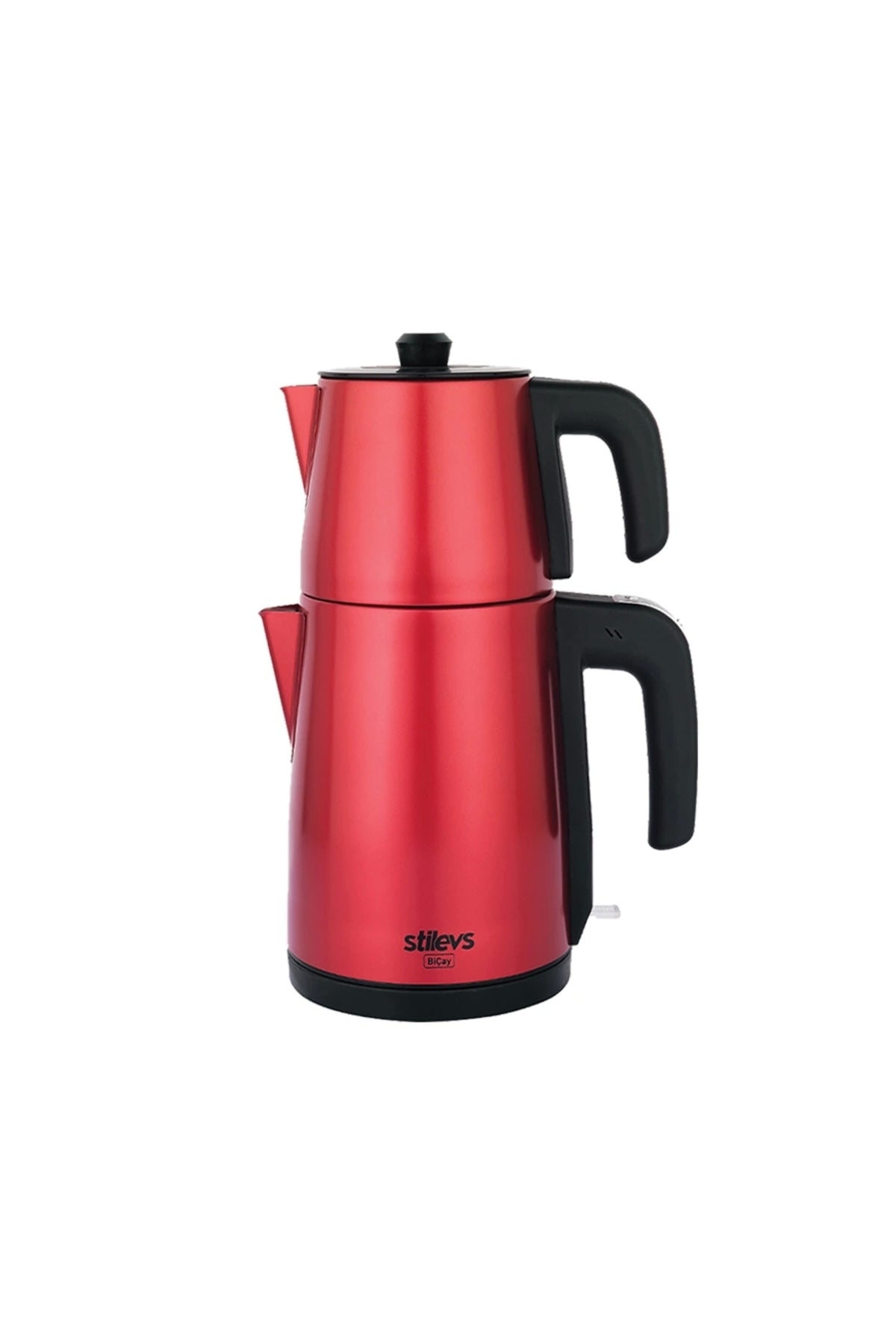 Stilevs Bicay Stainless Steel Tea Maker - Cherry Red - MALLTURK
