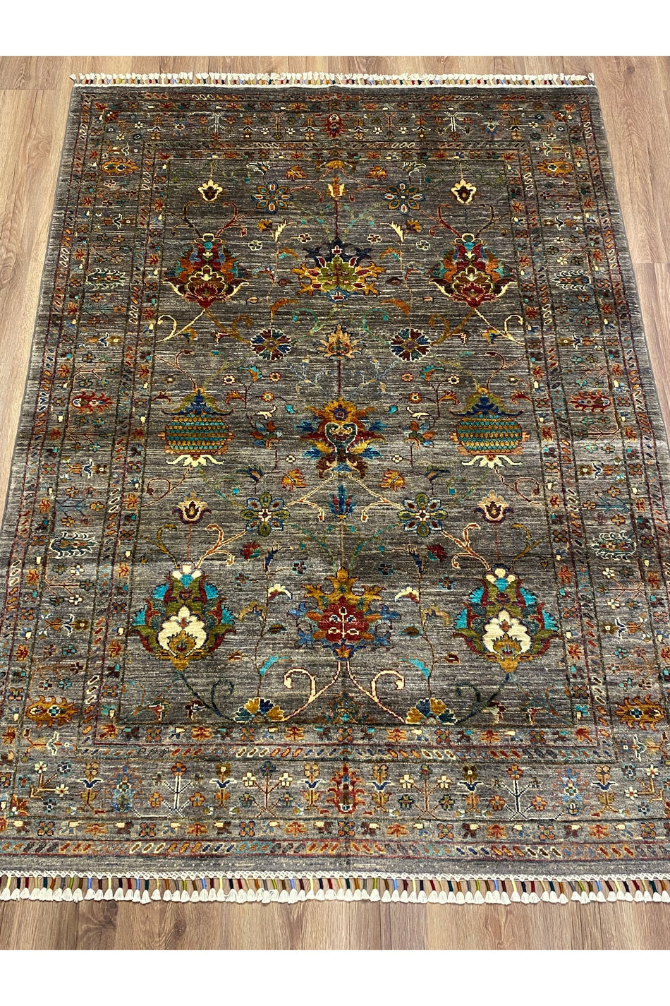 fethiyehalikilim Hand-Woven Afghan Sultani Rug %100 Wool %100 Hand-Woven Natural Decorative Rug Handcrafted Original Design