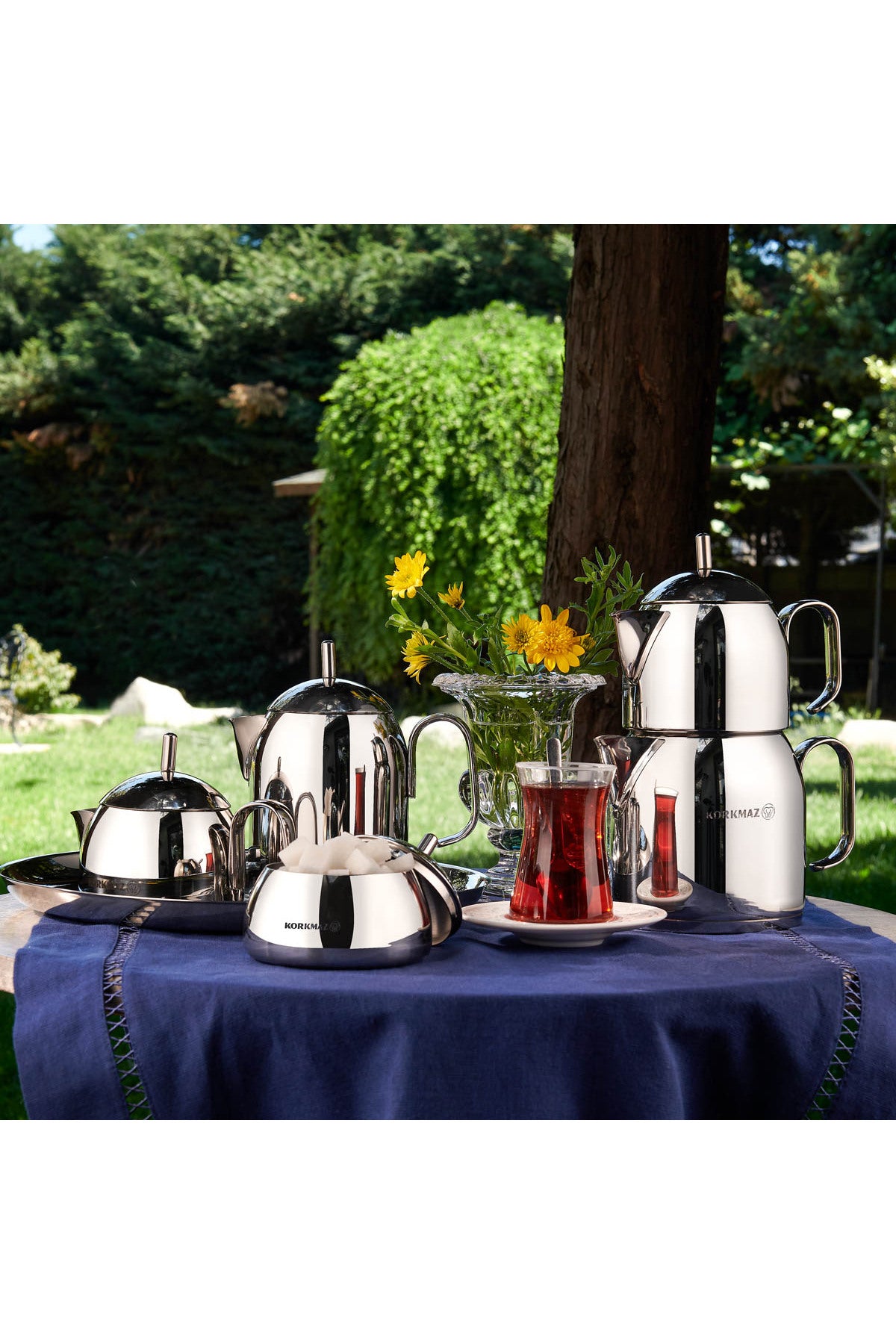 KORKMAZ Pera Teapot Set 1.2 lt A281 - MALLTURK