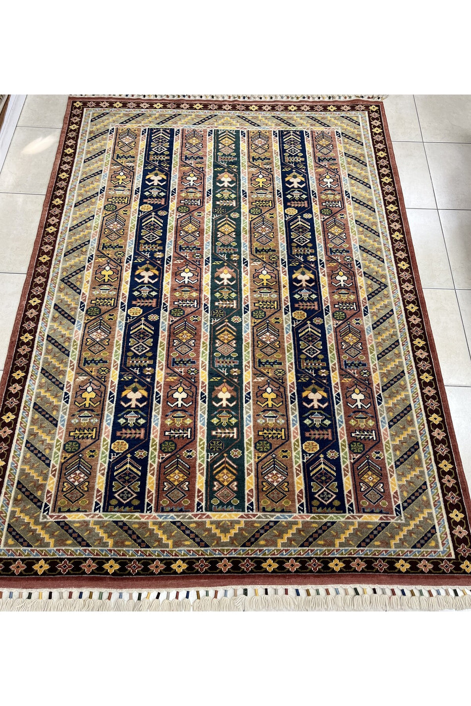 Yorem Carpets HANDWOVEN CARPETS Ethnic Multicolored - MALLTURK