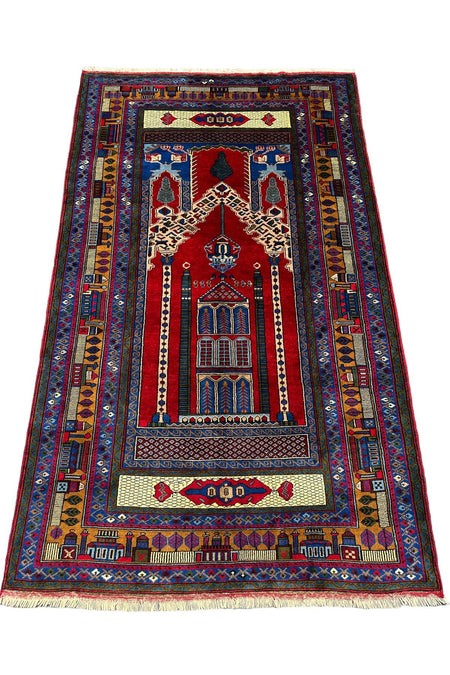 BURAK Rug Hand-Woven Special Collectible Rug 163x277 Camili Sutunlu Natural Dye Rug - MALLTURK