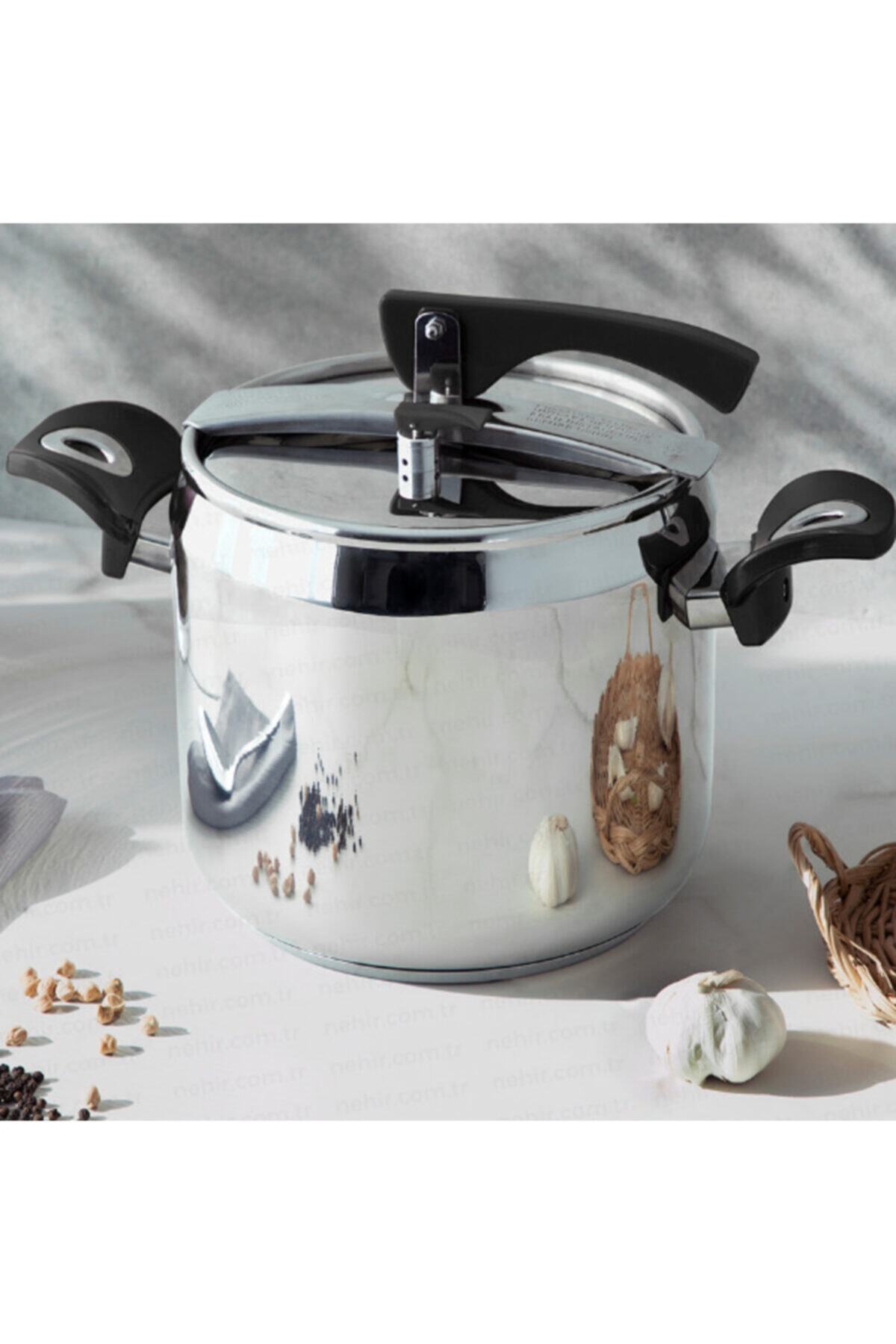 Nehir Silver Classic Pressure Cooker 8 Liters - MALLTURK