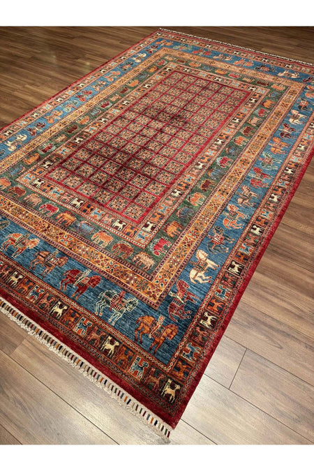 Vog Rug Pazirik Hand-Woven Natural Dye Wool Rug 200x310 Turkish Knot Orijinal Tarihi Pattern - MALLTURK