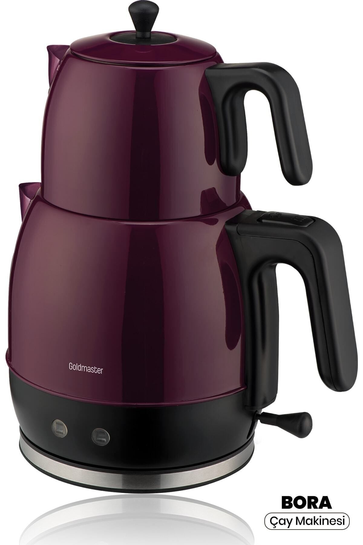 GoldMaster Bora 2200 Watt XL Stainless Steel Tea Maker and Water Kettle with Drip-Free Spout - MALLTURK