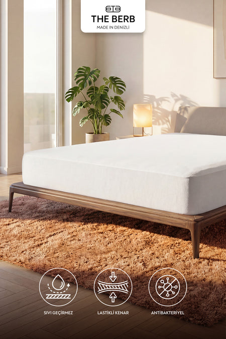 The Berb Waterproof Cotton Fitted Mattress Protector - MALLTURK