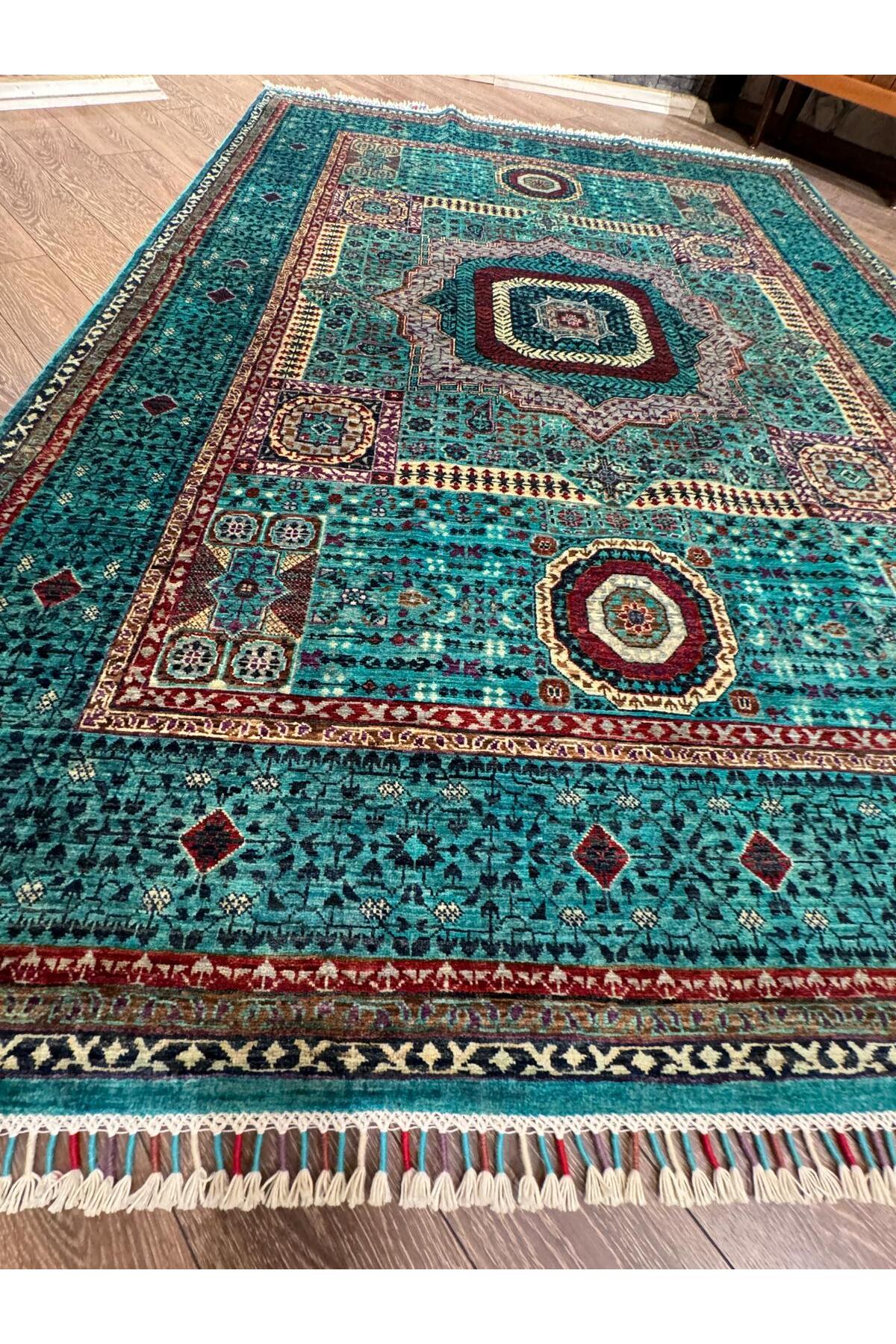 Rustikev Hand-Woven Afgan Memluk Rug 175 x 242 - MALLTURK