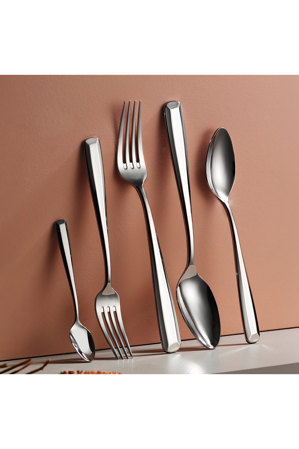 Aryildiz claude 60 Piece 12 Place Setting Fork Spoon Set - MALLTURK
