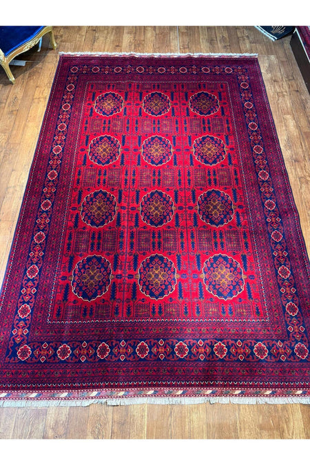 Wool Hand-Woven Afghan Rug