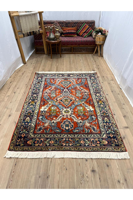 SIRVAN Rug Hand-Woven Yoruk Rug - 142x202 - MALLTURK