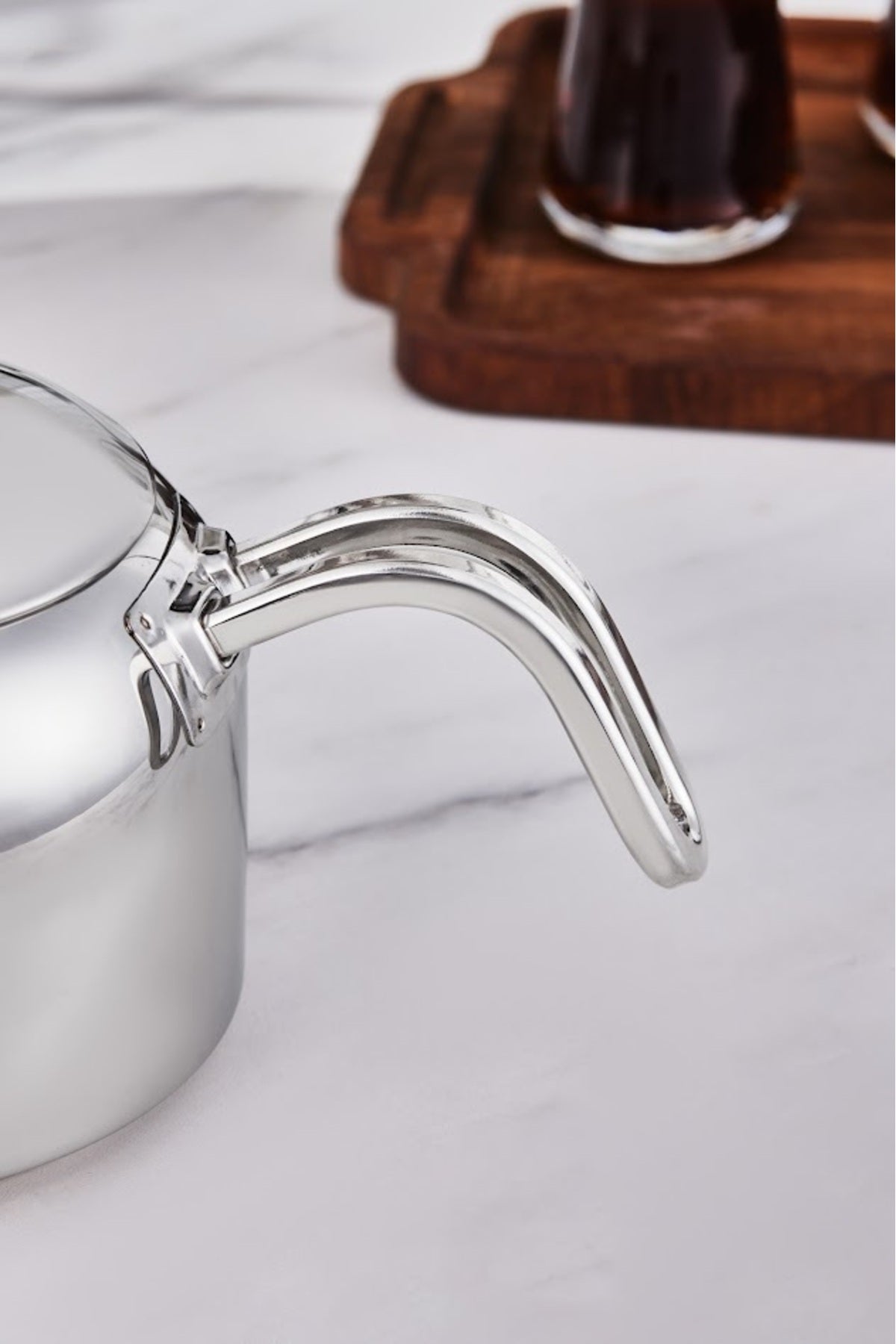 Karaca Manes Medium Size induction Base Teapot Set, Metal - MALLTURK