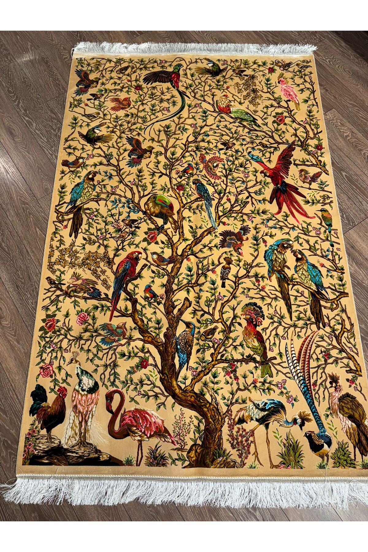 Rustikev Iranian Silk Rug - MALLTURK