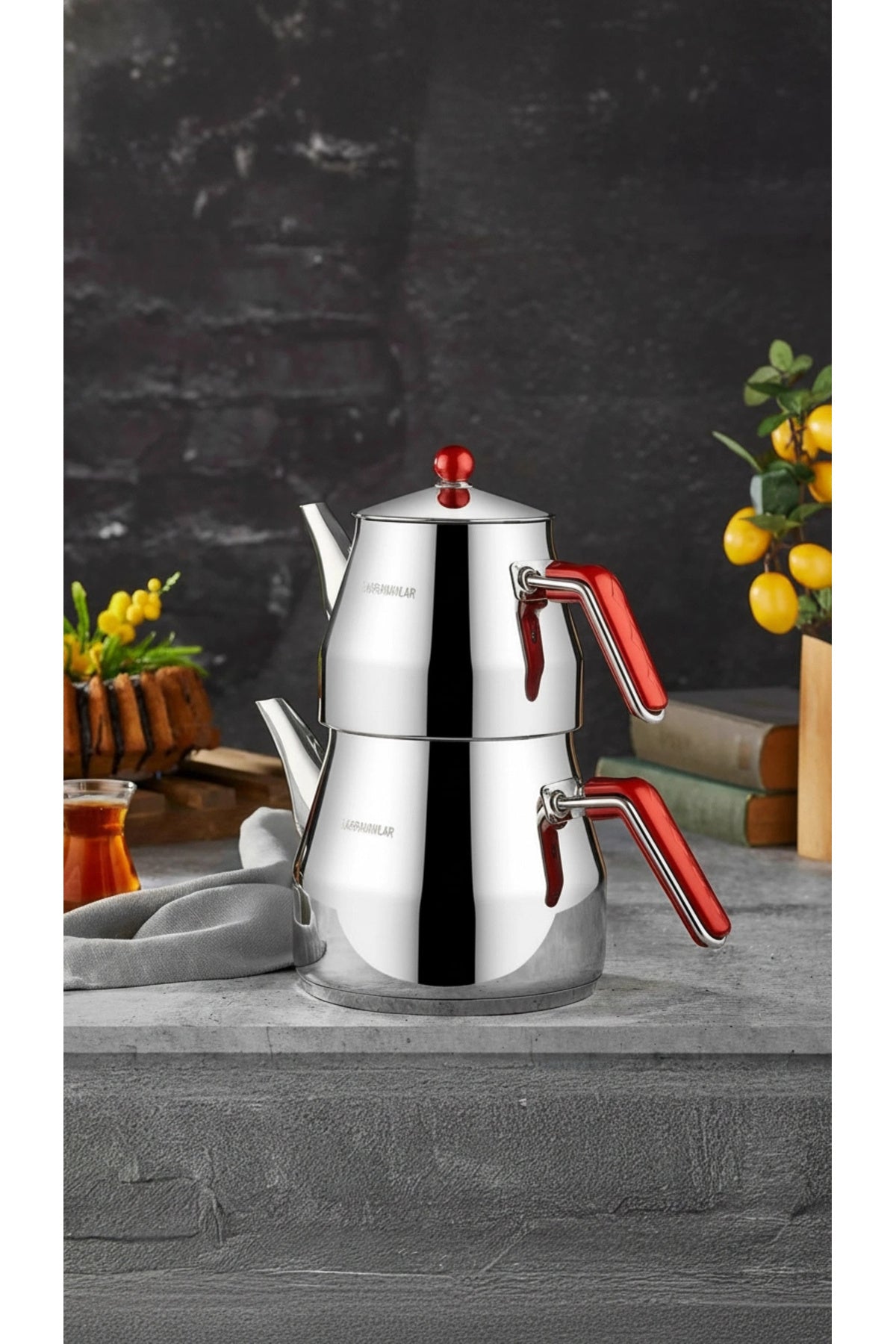 Kahramanlar Prism Mini Teapot Set - MALLTURK
