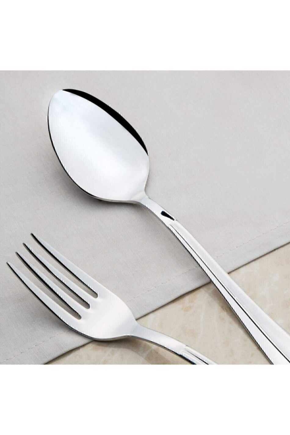 Nehir saray Plain 12 Piece cay Spoon Set - MALLTURK