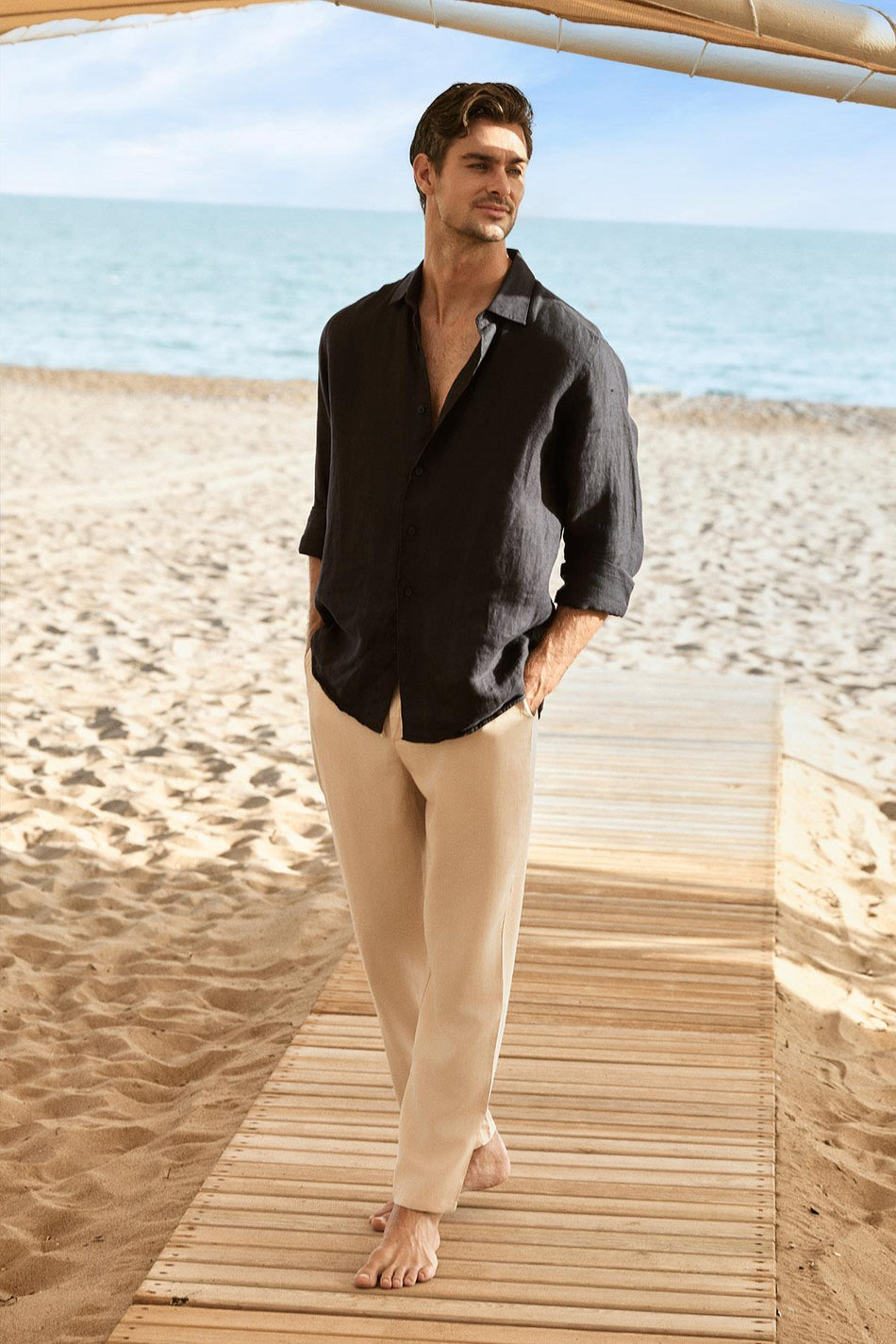 Hasema Men's Linen Trousers 4020