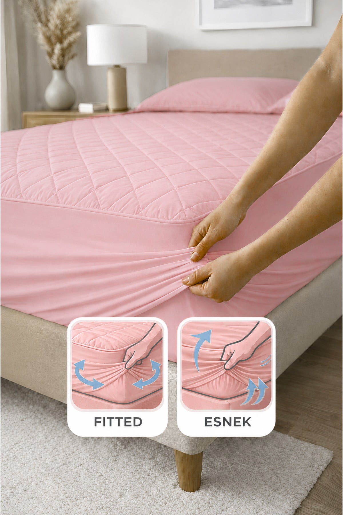 Formeya Premium Waterproof Cotton Quilted Fitted Mattress Protector - MALLTURK