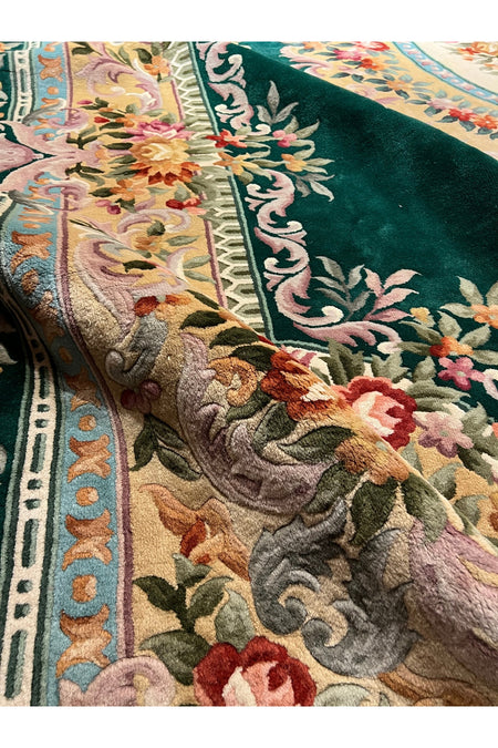 RD RAMAZAN DAG Hand Rug Art Hand-Woven Embossed Chinese Rug Premium Quality Zumrut Yesili Exceptional Bir Urun Size 425x336 - MALLTURK