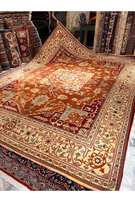 RD RAMAZAN DAG Hand Rug Art Hand-Woven Kula Rug Heriz Design 366x275 - MALLTURK