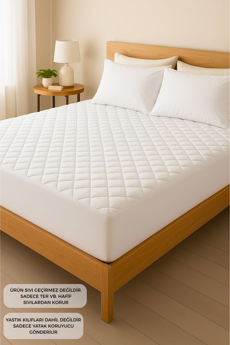 Formeya Adelya Cotton Quilted Fitted Mattress Protector - MALLTURK
