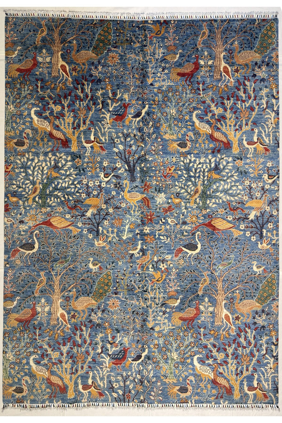 Afghan Handwoven Rug, Kushlu Pattern, 100% Wool, Natural Dyes, Handcrafted Work - MALLTURK