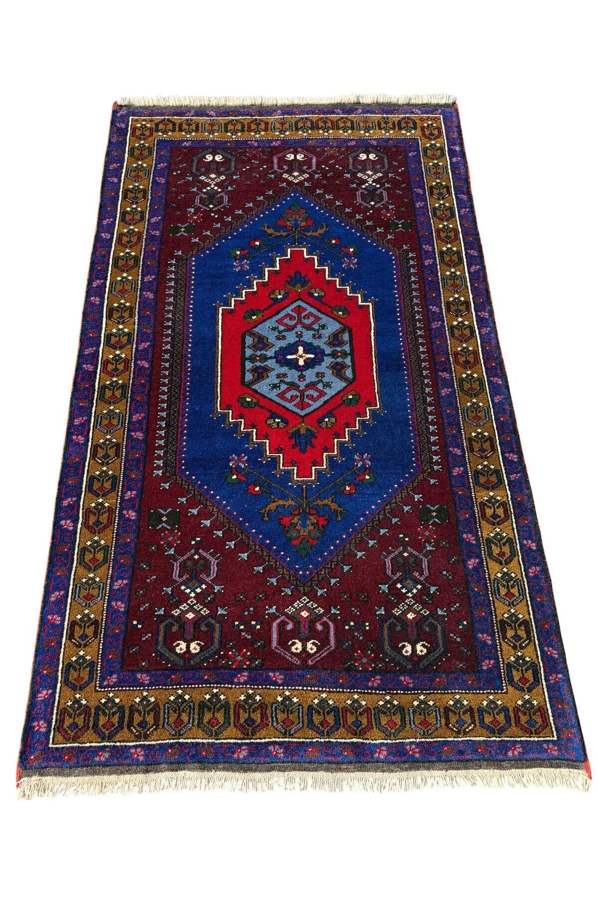 BURAK Rug Hand-Woven New Buyuk Yahyali Rug 130x225 Natural Dye Wool Rug - MALLTURK