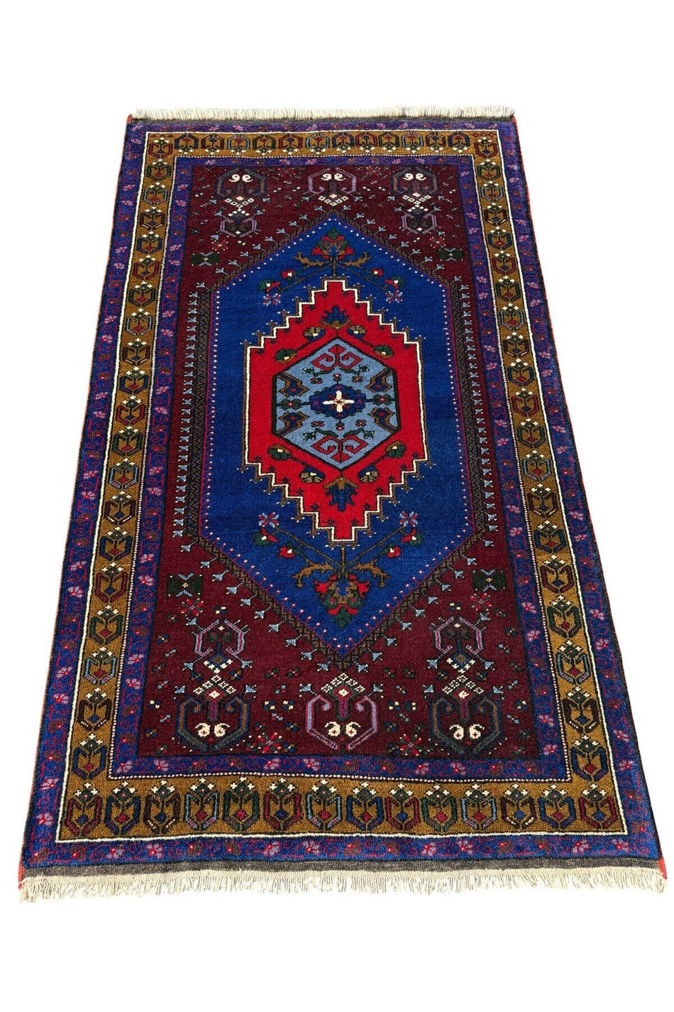 BURAK Rug Hand-Woven New Buyuk Yahyali Rug 130x225 Natural Dye Wool Rug - MALLTURK