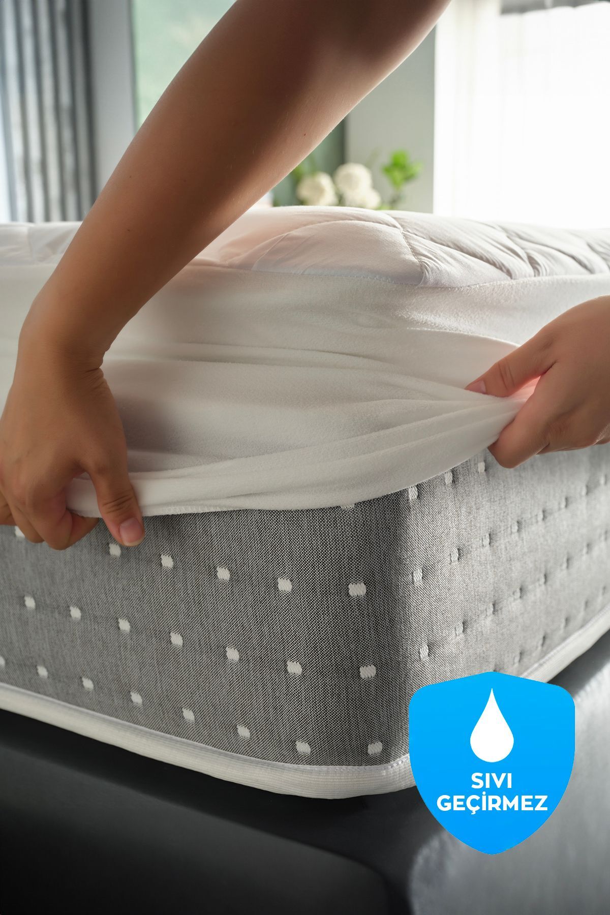 Doqu Home Comfyline Facali Waterproof Mattress Protector - MALLTURK