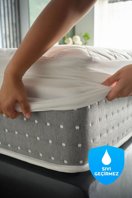 Doqu Home Comfyline Facali Waterproof Mattress Protector - MALLTURK
