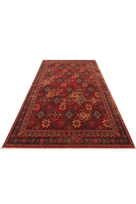 Cool Rug Mardin Red Anatolian Pattern Classic Dort Mevsim Soft Wool Hand-Woven Salon Living Room Rug
