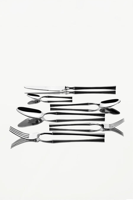 Nehir marbella Satin 12 Place Setting 72 Piece Boxed Flatware Set - MALLTURK
