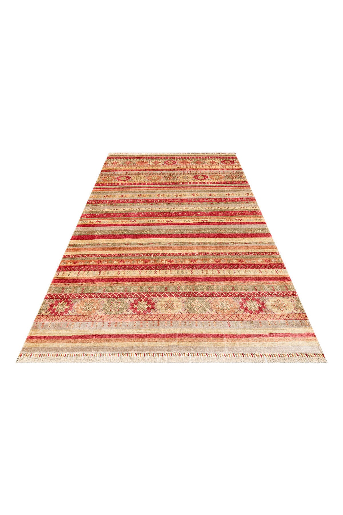 Eko Hali Zara ZR 12 Red Autumn is a special loom rug shaped by the intensive handiwork of women from Usak. - MALLTURK