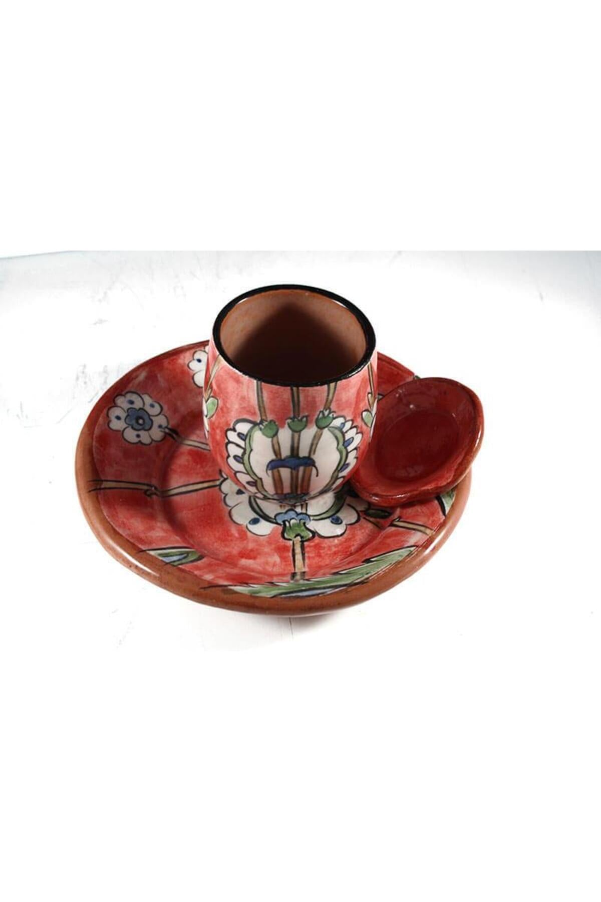 Cini Evi Red Background Coffee Cup - MALLTURK