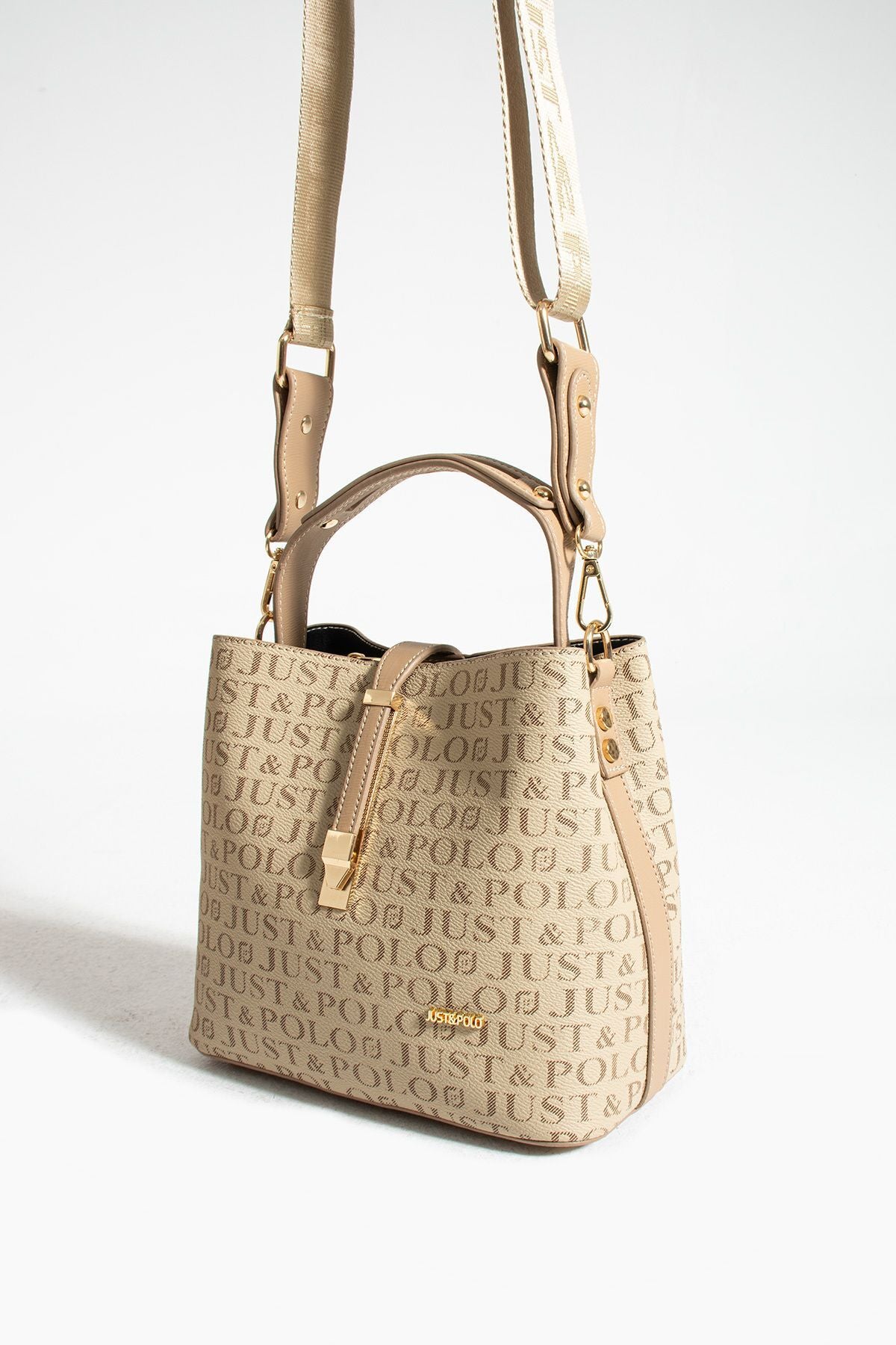 Just Polo Women's Hand and Shoulder Bag 2055 Brown - MALLTURK