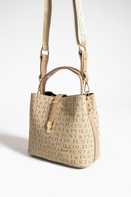 Just Polo Women's Hand and Shoulder Bag 2055 Brown - MALLTURK