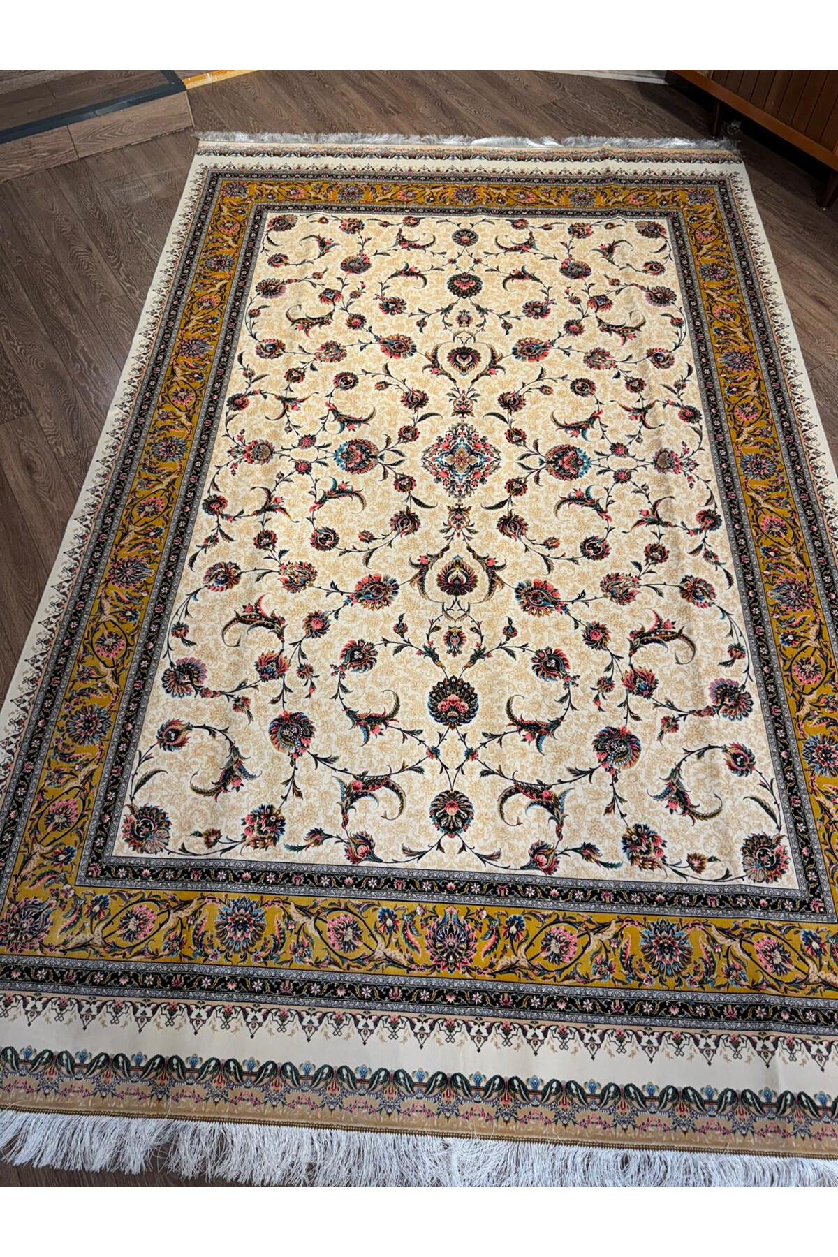 Rustikev Iranian Silk BABILBAHCESI Rug - MALLTURK