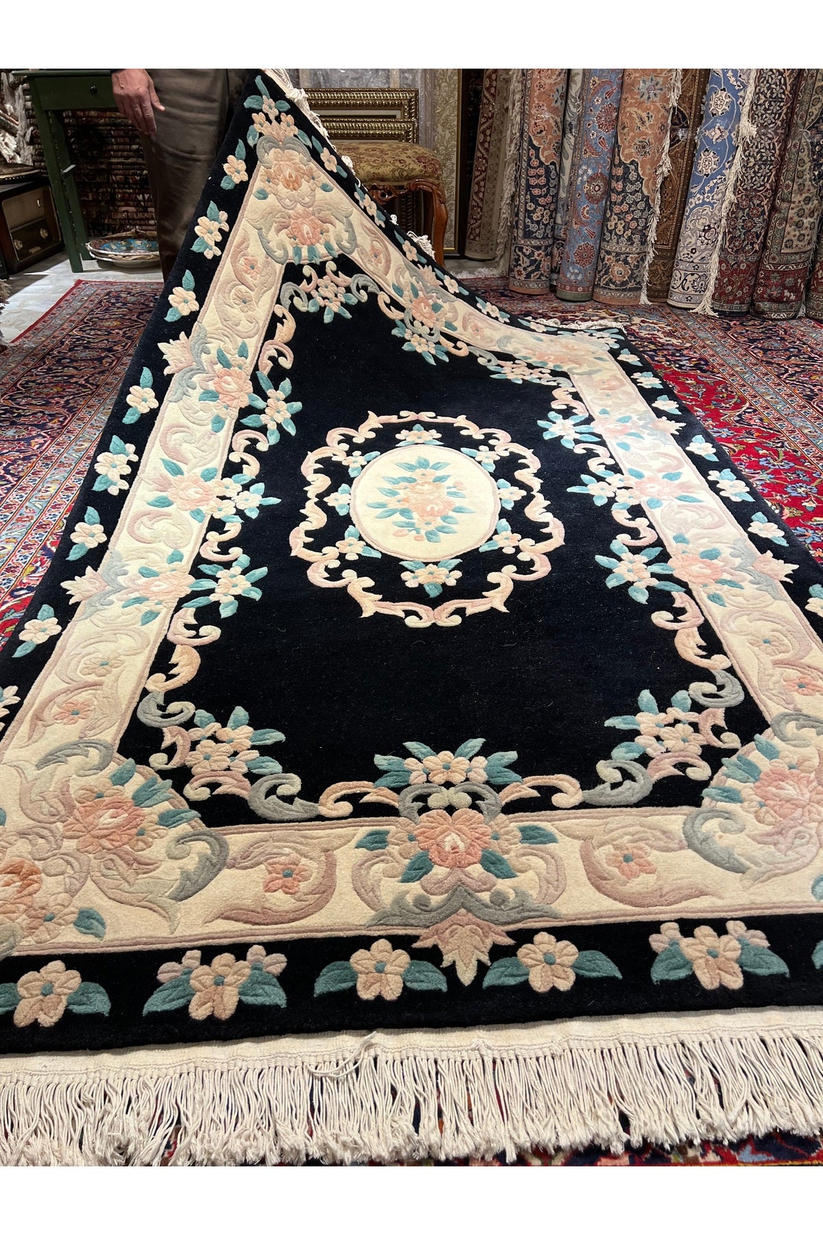 RD RAMAZAN DAG Hand Rug Art Hand-Woven Kabatmali Chinese Rug Size 245x150.