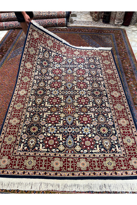 RD RAMAZAN DAG Hand Rug Art Hand-Woven Sumerbank Hereke Rug Kafkas Design Size 210x150. - MALLTURK