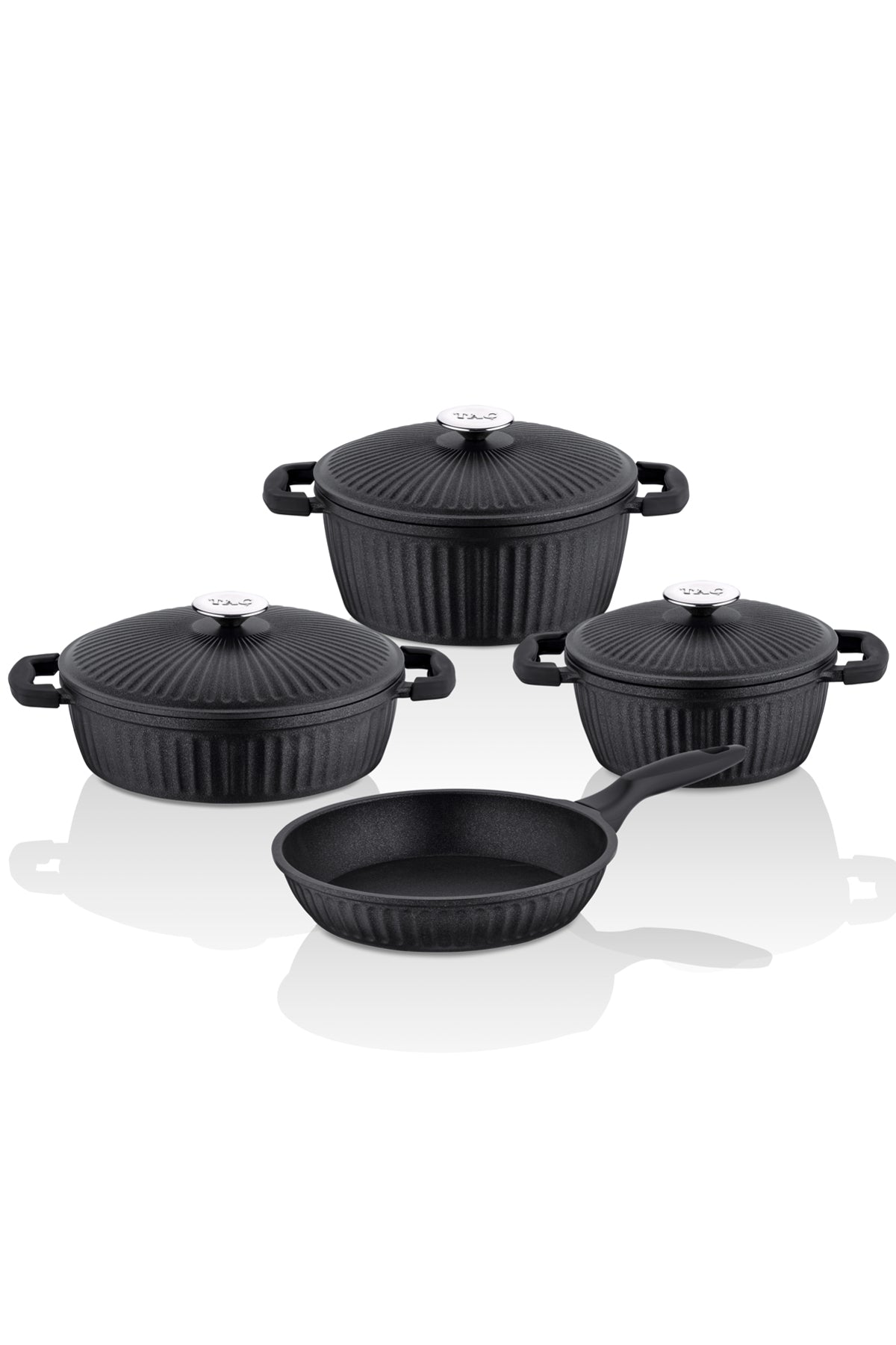 Tac Valeriya Cast 7 Piece Cast Kapak Cookware Set - MALLTURK