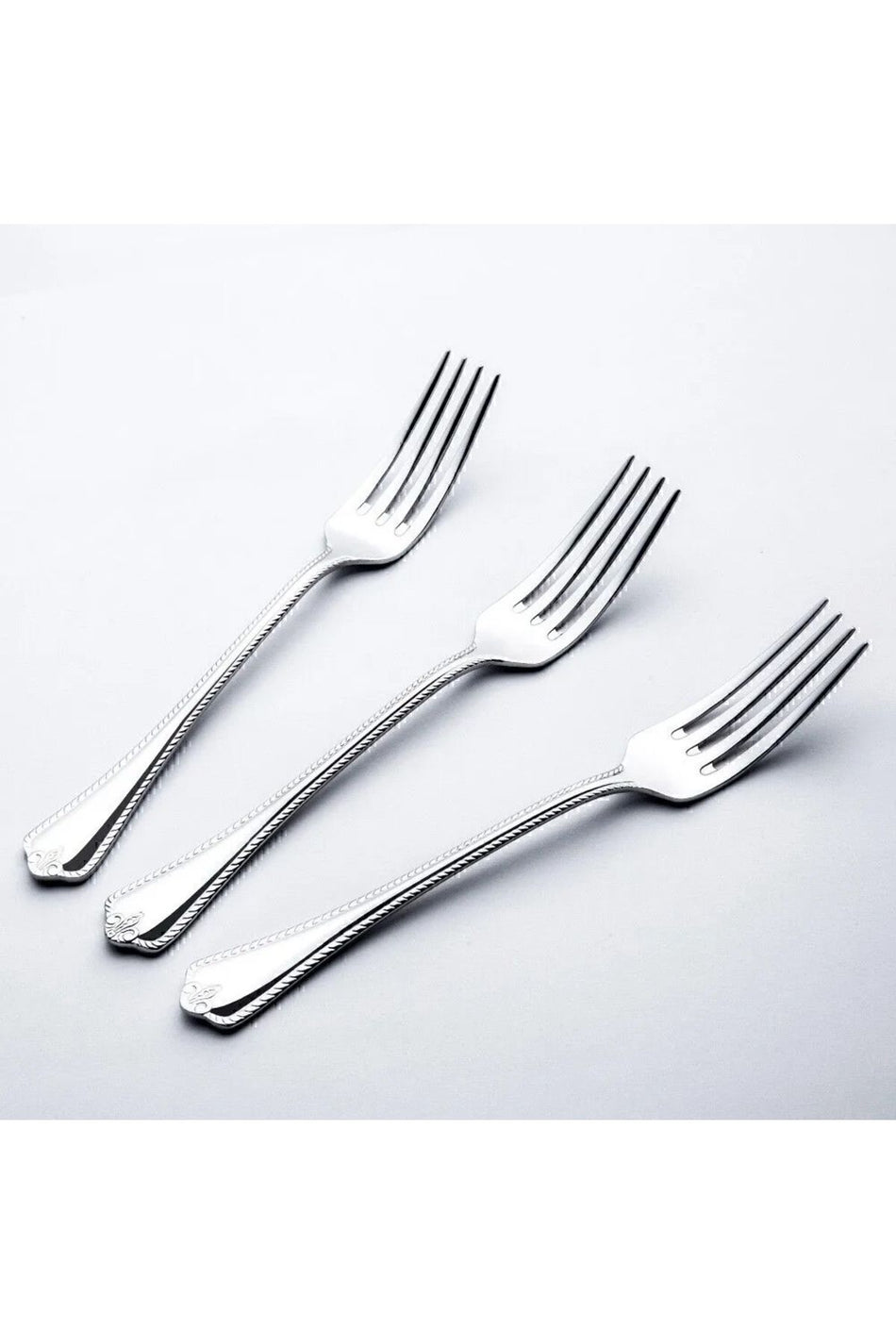 Nehir fulya Plain 12 Piece yemek Fork Set - MALLTURK