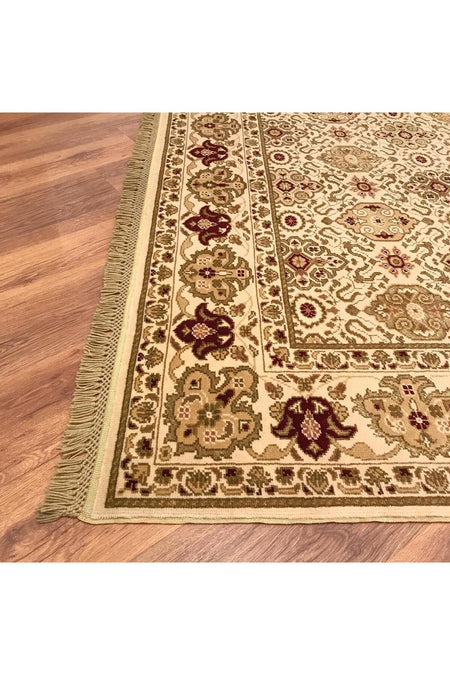 Halicizade Sultan Serisi Cerceve Pattern Hand-Woven Rug - MALLTURK