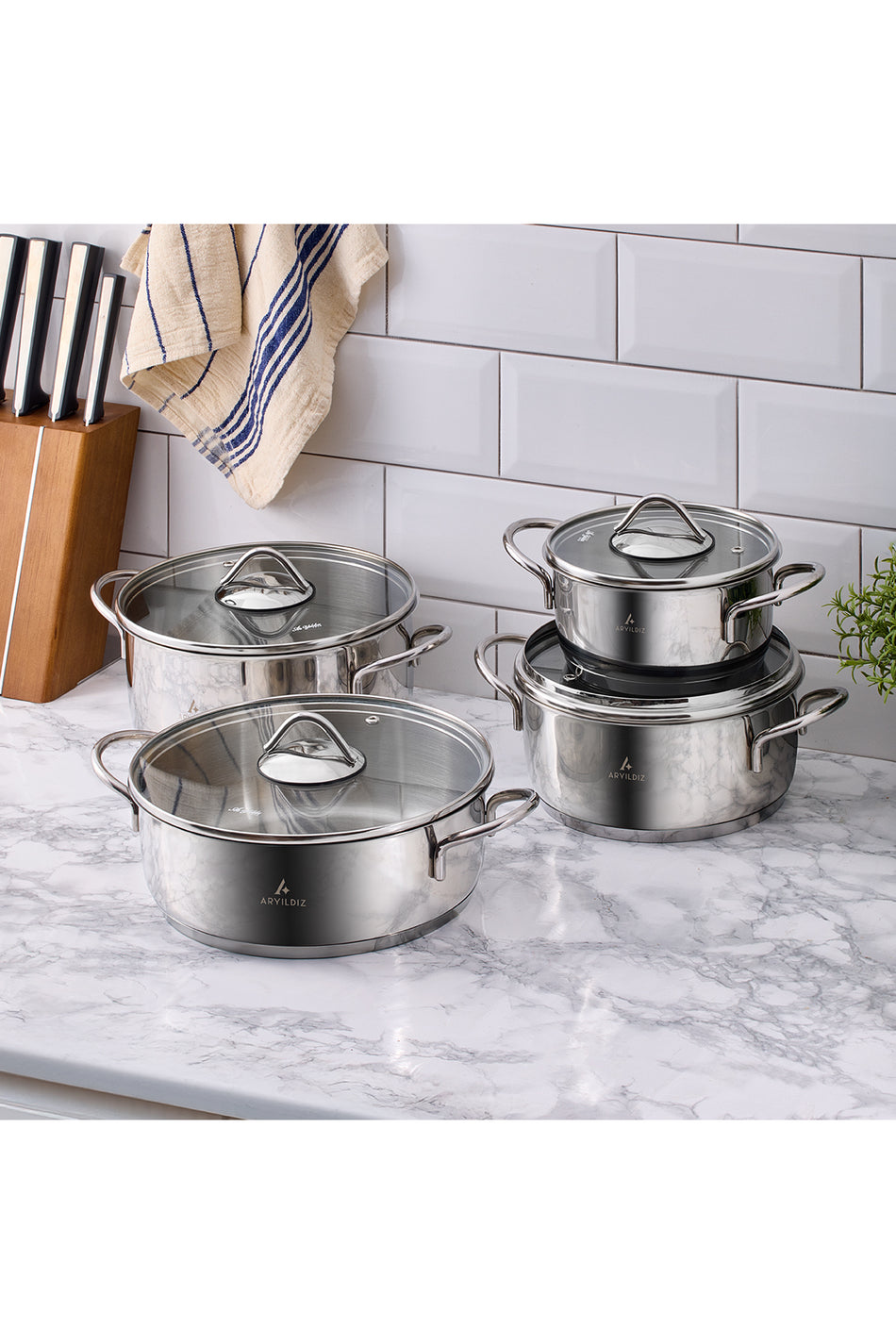 Aryildiz Solo 16 Piece Cookware Set