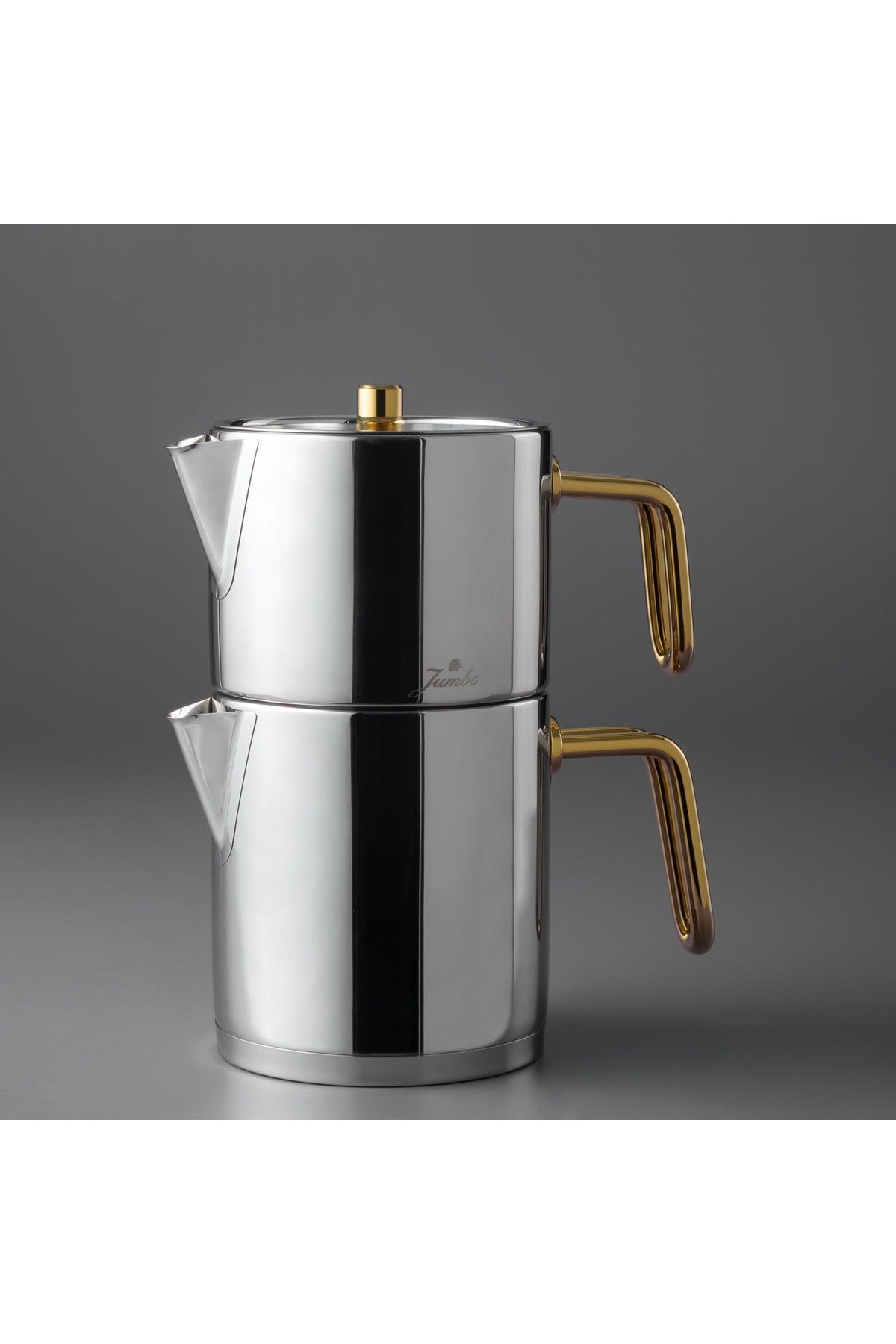 Jumbo Metalix Titanium Gold induction Base Teapot - MALLTURK